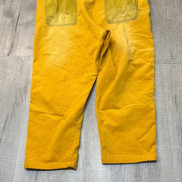 Yellow Distressed Oversized Overalls - Picture 8 of 8